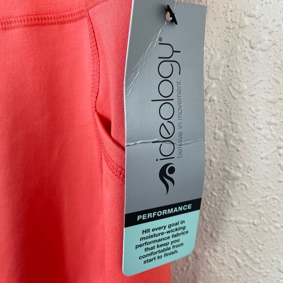 NWT Ideology Orange Cropped Leggings Size XXL - Picture 3 of 8